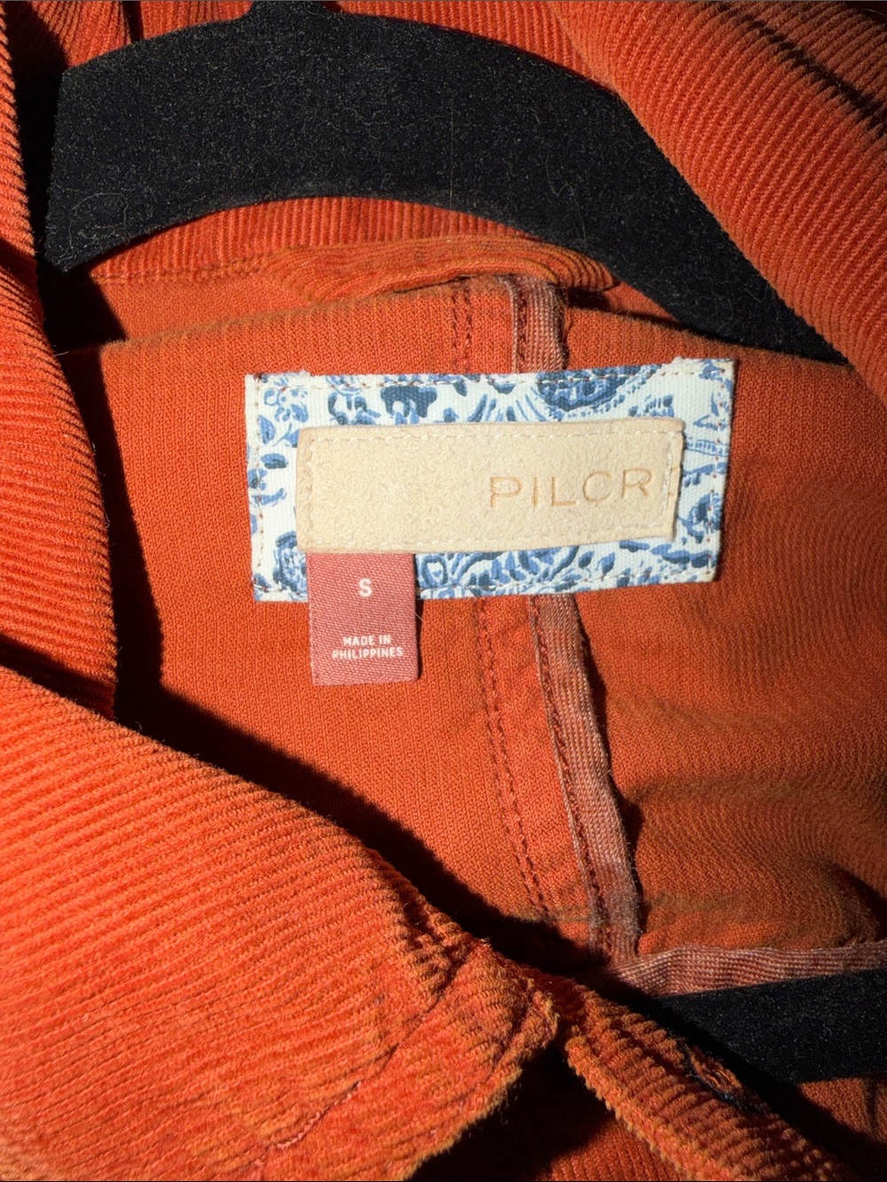 Pilcro Orange Women’s Button-Front Shirt Dress Size Small - Picture 3 of 3